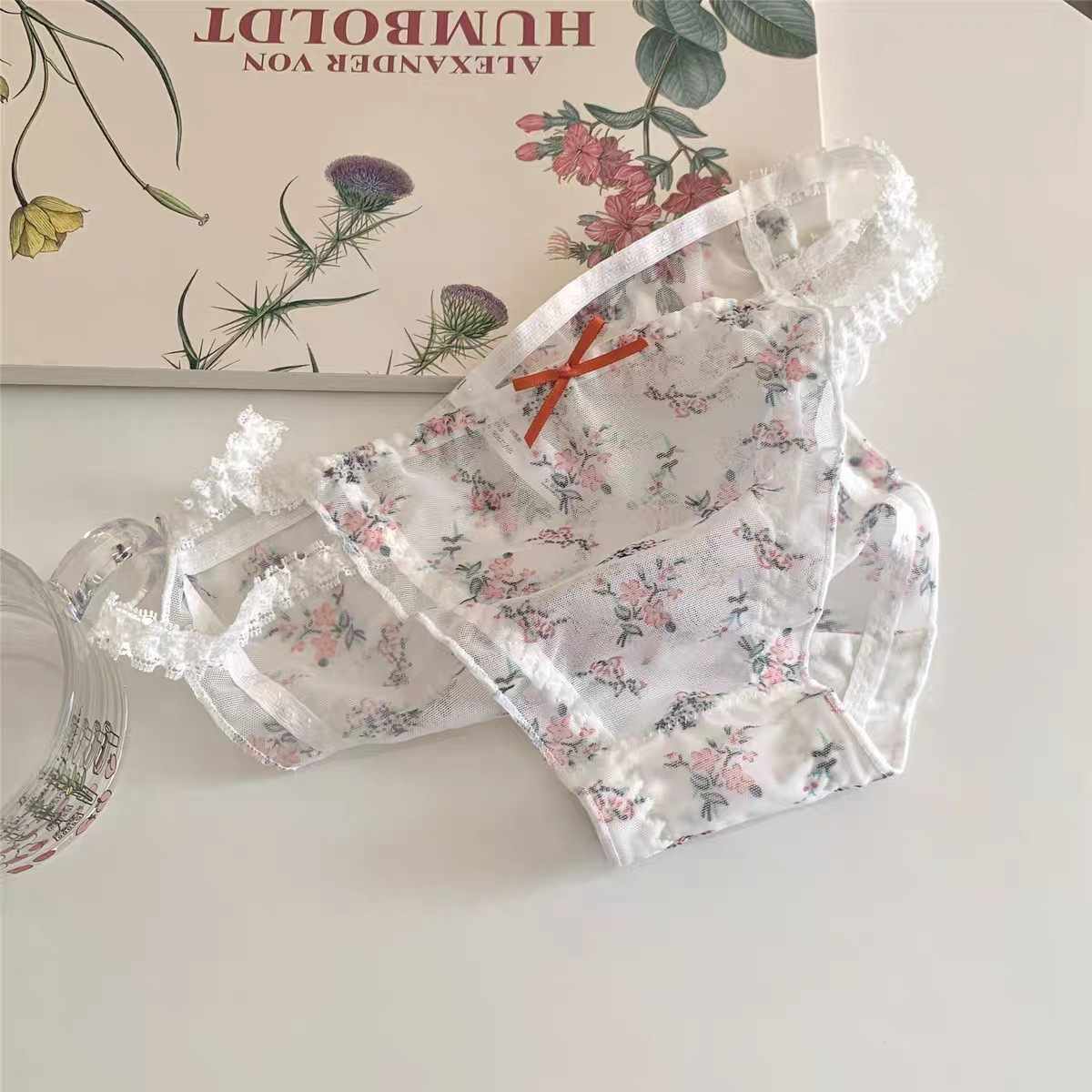 Petite flowers Mini Bow Sheer Undies – Baby Boxx Lingerie