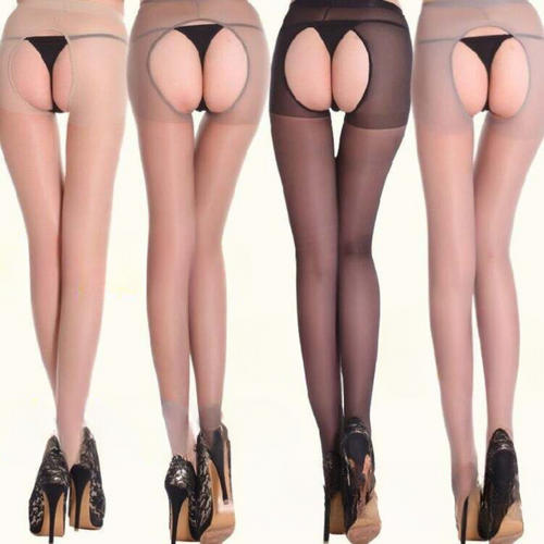 Sexy Ultra-thin Seamless transparent  high permeability open hole stockings pantyhose - Baby Boxx Lingerie