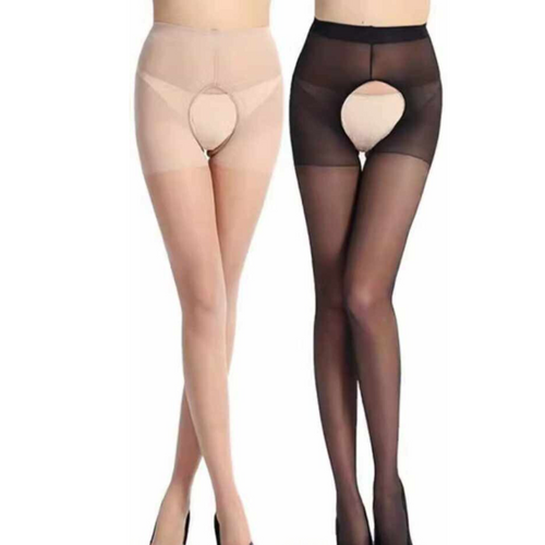 Sexy Ultra-thin Seamless transparent  high permeability open hole stockings pantyhose - Baby Boxx Lingerie