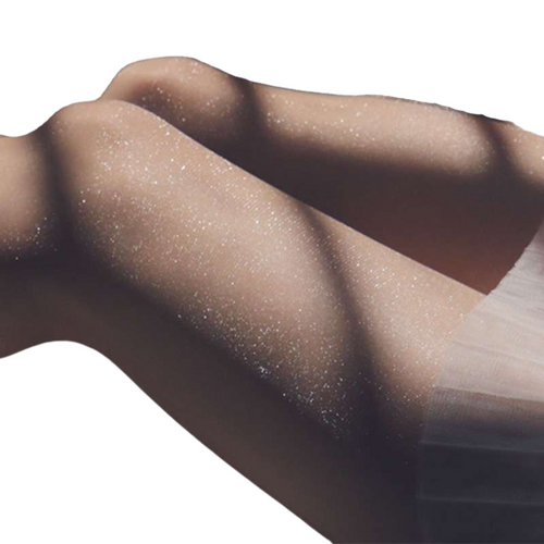 Super Thin shiny pearl glittery pantyhose full stocking (CLOSED HOLE) - Baby Boxx Lingerie